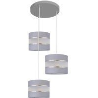 Helen Spotlight Clusters Grey, Silver 35cm