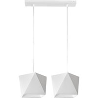 Adamant Straight Bar Pendant Ceiling Light White 50cm