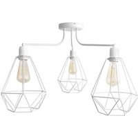 Karo Multi Arm Semi Flush Ceiling Light Grey 75cm