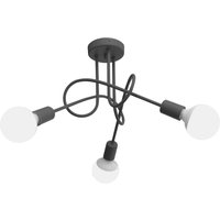 Oxford Multi Arm Semi Flush Ceiling Light Smokey 50cm