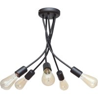 Harvard Multi Arm Semi Flush Ceiling Light Black 40cm