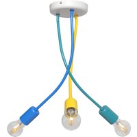 Harvard Multi Arm Semi Flush Ceiling Light Multi-Coloured 36cm