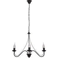 Malbo Multi Arm Pendant Ceiling Light Black 60cm