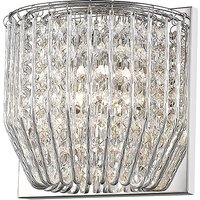 Carlo 1 Light Wall Lamp Polished Chrome Fitting