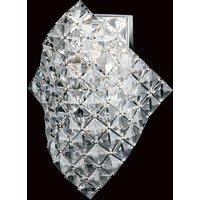 Diamond Crystal Single Wall Light Chrome Frame