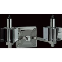 Cube Halogen Nickel Candle Wall Lamp