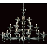 San Marino Nickel 21 Arm Chandelier