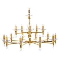 San Marino Gold 15 Arm Chandelier