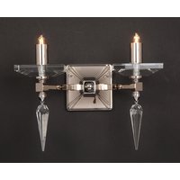 Sorrento Optic Glass/spear 2 Arm Chandelier