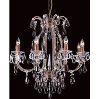 Versailles Bead Rustic Bronze 8 Arm Chandelier