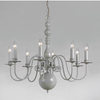Bologna Flemish Grey 8 Arm Chandelier