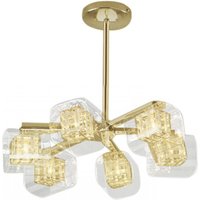 Avignon 6 Light Ceiling Light Gold Crystal