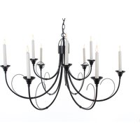 Classica Original Matt Black 9 Arm Chandelier