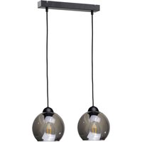 Yuno Bar Pendant Ceiling Light Black, 50cm, 2x E27