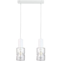 Cross Bar Pendant Ceiling Light White, 50cm, 2x E27