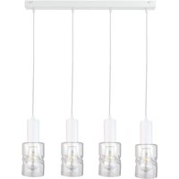 Cross Bar Pendant Ceiling Light White, 60cm, 4x E27