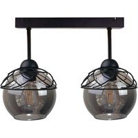 Mera Semi Flush Light Black, 50cm, 2x E27