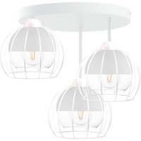 Solo Semi Flush Light White, 30cm, 3x E27