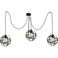 Pola Cluster Pendant Ceiling Light Black, 3x E27