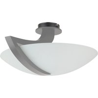 Vinci Bowl Semi Flush Ceiling Light Grey, 54cm, 3x E14