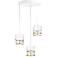 Royal Cluster Pendant Ceiling Light White, Gold, 32cm, 3x E27
