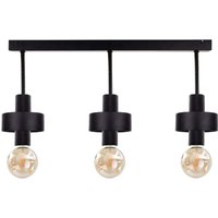 Unica Ceiling Spotlight Bar Black, 60cm, 3x E27