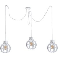 Bento Cluster Pendant Ceiling Light Small White, 3x E27
