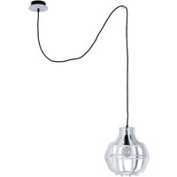 Bento Wire Frame Pendant Ceiling Light Black, White, 28cm, 1x E27, 200cm wire