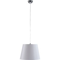 Luca Dome Pendant Ceiling Light White, 38cm, 1x E27