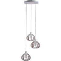 Nicoleta Cluster Pendant Ceiling Light White, 32cm, 3x E27