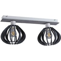 Nicoleta Twin Ceiling Spotlight Grey, 52cm, 2x E27