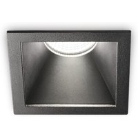 Game Square Recessed Downlight Black 8.4cm 2700K