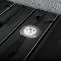 Mini LED Outdoor 12V System Stainless Steel Recessed Ground Light Set Of 3, IP44