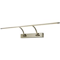 Walton Large 2 Arm Wall Lamp, Picturex, 16W LED, 3000K, 1200lm, Antique Brass