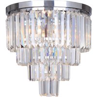 Amedeo Ceiling Light, Chrome, Glass, 5x E14