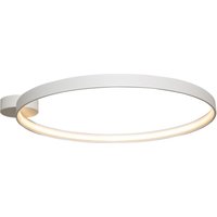 Circle Integrated LED Semi Flush Light, Matt White, 3870lm, 3000K