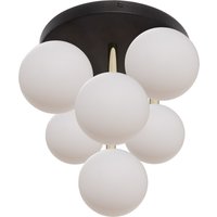 Ali Cluster Globe Ceiling Light, Black, Gold, x G9