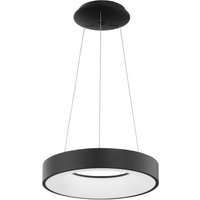Rando Thin 38cm Integrated LED Pendant Ceiling Light Sandy Black Aluminium LED 30W 1950Lm 3000K