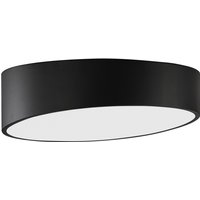 Maggio 50cm Integrated LED Semi Flush Light Sandy Black Aluminium Matt White LED 60W 4280Lm 3000K