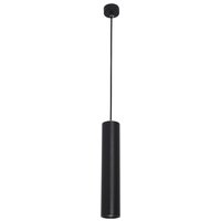 Gia Slim Pendant Ceiling Light Black Aluminium GU10 1x50W