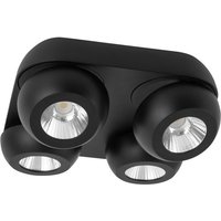 Gon 4 Light Ceiling Spotlight Clusters Sandy Black Aluminium LED 4x5W 1600Lm 3000K
