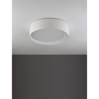 Oby Integrated LED Semi Flush Light Sandy White Aluminium LED 30W 230V 2238Lm 3000K