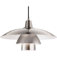Olsen 1 Light Dome Ceiling Pendant Brushed Steel, E27