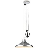 Suffolk Rise and Fall Pendant Light Chrome