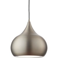 Brosnan 1 Light Dome Ceiling Pendant Matt Nickel