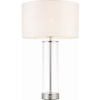 Lessina Table Lamp White, Polished Nickel, E27