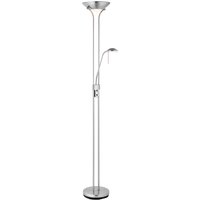 Rome Mother and Child Floor Lamp Satin Chrome, Opal Glass, G9
