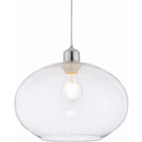 Dimitri 1 Light Pendant Glass With Bubbles, E27