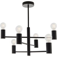 Studio 6 Light Semi Flush Light Matt Black, E27