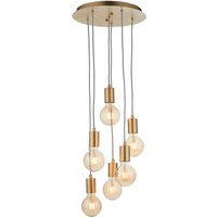 Studio Plate Pendant Ceiling Lamp, Soft Gold Paint